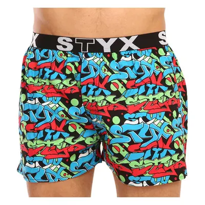 Men's shorts Styx art sports rubber graffiti