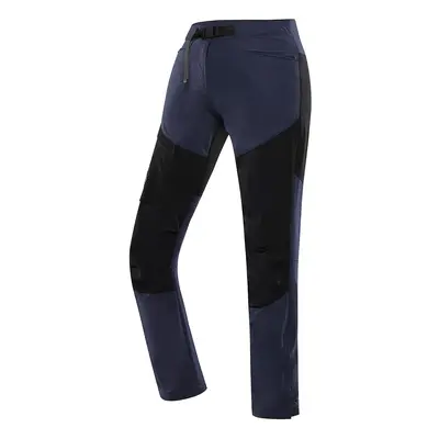 Women's softshell trousers with DWR finish ALPINE PRO AKANA mood indigo