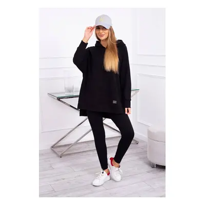 Set with sweatshirt in black