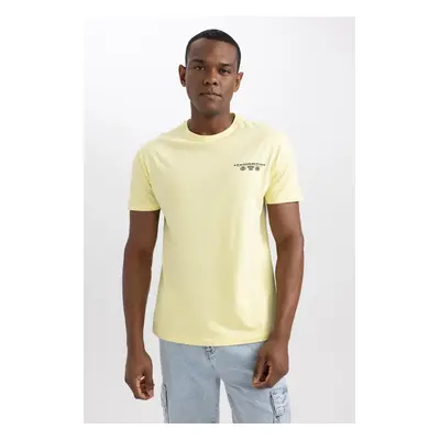 DEFACTO Regular Fit Crew Neck Printed Short Sleeve T-Shirt