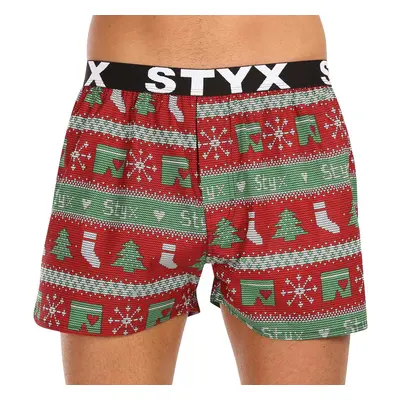 Men's shorts Styx art sports rubber Christmas knitted