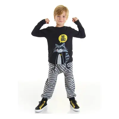 Denokids Raccoon Boy T-shirt Pants Suit