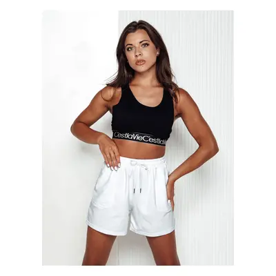 Women's sweat shorts PELLA white Dstreet