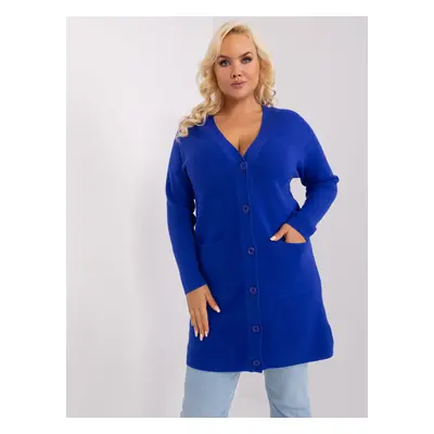 Women's cobalt cardigan plus size