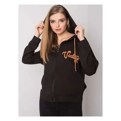 Black zippered sweatshirt