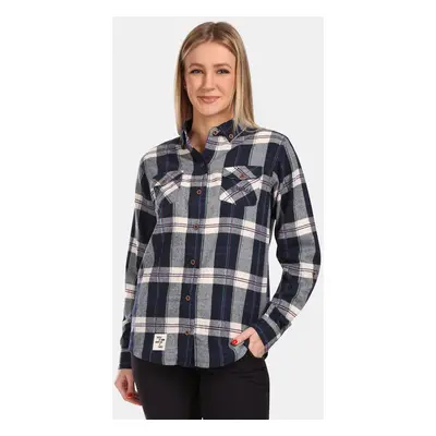 Women's sports flannel shirt Kilpi FLANNY-W Blue