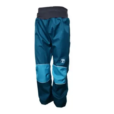 Summer softshell trousers - kerosene-turquoise