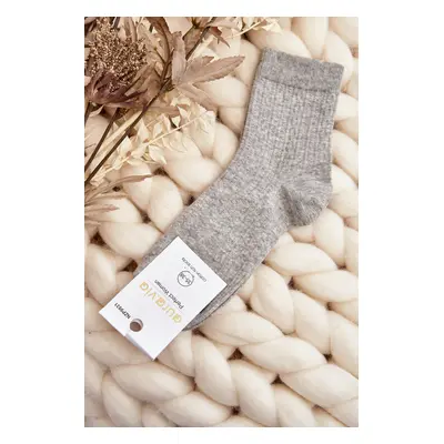 Women's Embossed Socks - Grey