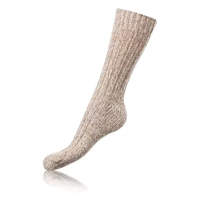 Bellinda NORWEGIAN STYLE SOCKS - Men's Norwegian Type Winter Socks - Beige