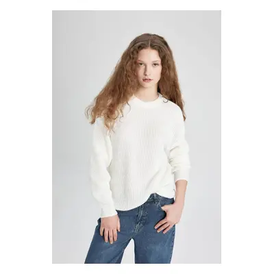 DEFACTO Regular Fit Crew Neck Knitwear Basic Sweater