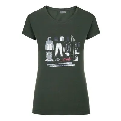 Women's T-shirt with short sleeves Kilpi TORNES-W Dark Green