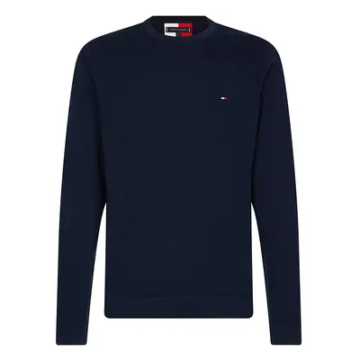 Tommy Hilfiger Sweater - DOUBLE FACE CREW NECK dark blue