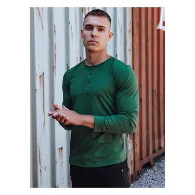 Men's green long-sleeved T-shirt Dstreet