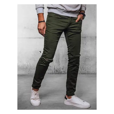 Men's Green Denim Dstreet Pants