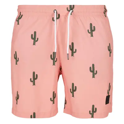 Pattern of swimming shorts cactus aop