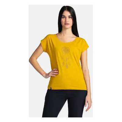 Women's cotton T-shirt KILPI ROANE-W Gold