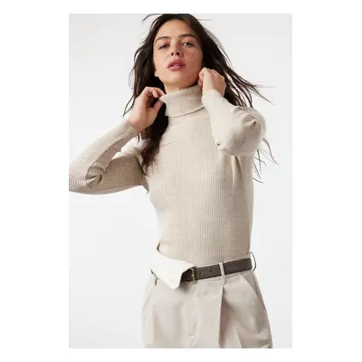 Trendyol Stone Basic Turtleneck Knitwear Sweater