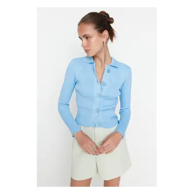 Trendyol Blue Basic kötöttáru Cardigan