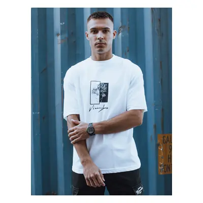 Men's T-shirt with white Dstreet print