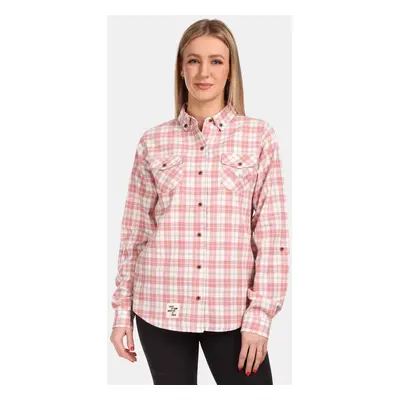 Women's sports flannel shirt Kilpi FLANNY-W Pink