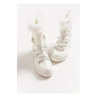 LuviShoes White Women's Boots