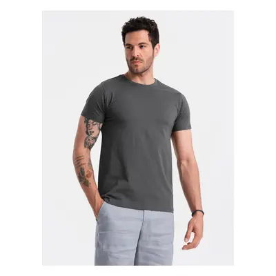 Ombre Men's classic cotton BASIC T-shirt - graphite