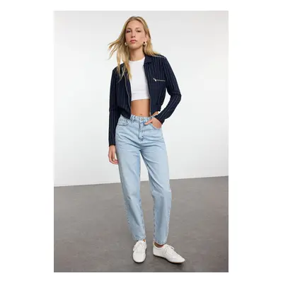 Trendyol Blue Normal Waist Mom Jeans