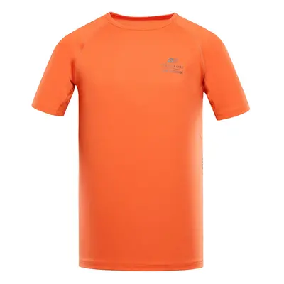 Men's functional T-shirt with cool-dry ALPINE PRO BOND spicy orange