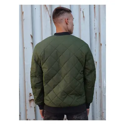 Men's quilted bomber jacket green TX4848