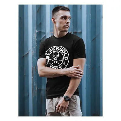 Men's T-shirt with black Dstreet print