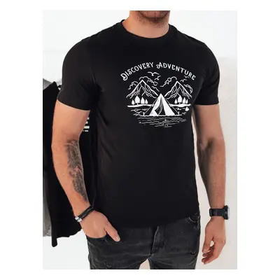 Men's T-shirt with black Dstreet print