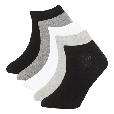 DEFACTO Size 5-Pack Cotton Ankle Socks