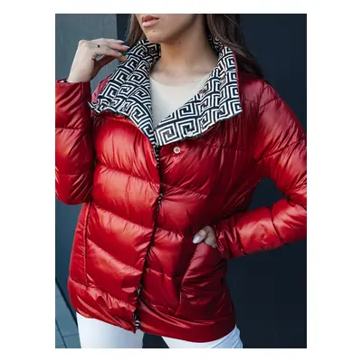 Women's quilted jacket DELSY red Dstreet