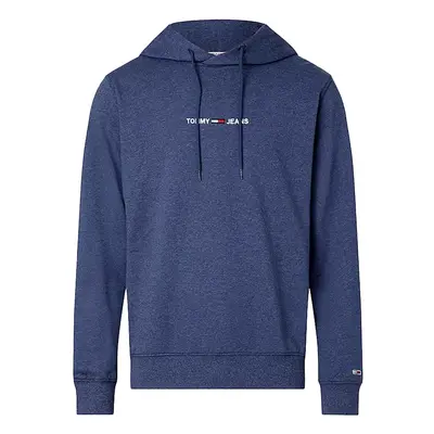 Tommy Jeans Sweatshirt - TJM STRAIGHT LOGO HOODIE blue