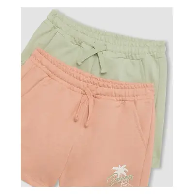 DEFACTO Girl's Basic 2-Piece Shorts