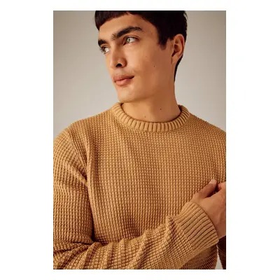 DEFACTO Standard Fit Crew Neck Knitted Sweater