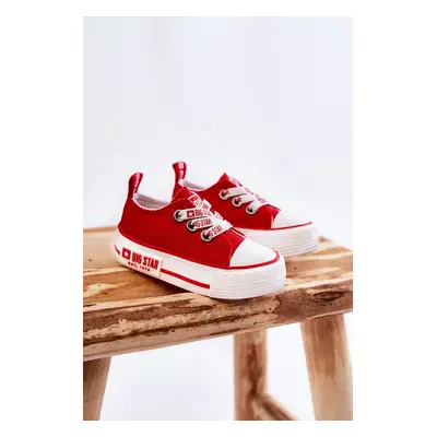 Kids fabric sneakers BIG STAR KK374051 red