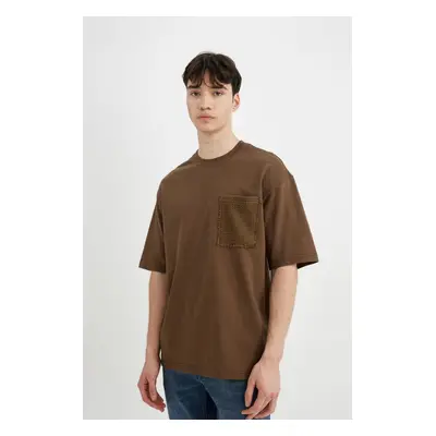 DEFACTO Boxy Fit Crew Neck Short Sleeve T-Shirt