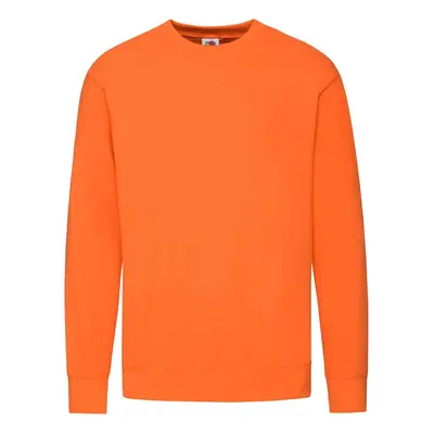 Orange Men's Sweatshirt Lightweight Set-in-Sweat Sweat Fruit of the Loom