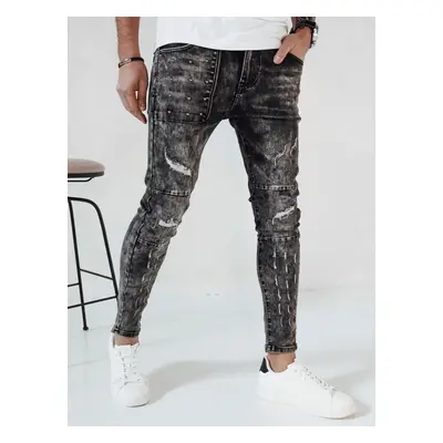 Men's Black Denim Dstreet Pants