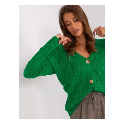 Green openwork cardigan from RUE PARIS