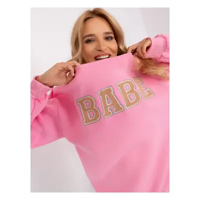 Pink Oversized Hoodless Hoodie