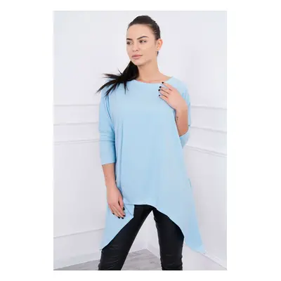 Oversize cyan blouse