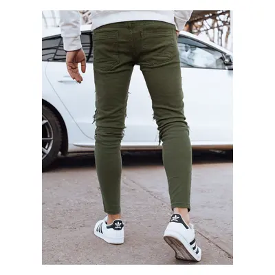 Men's Green Denim Dstreet Pants