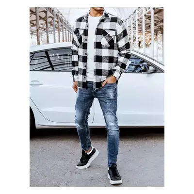 Men's Black & White Flannel Dstreet Shirt