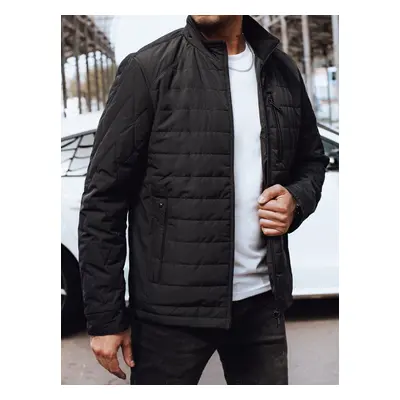 Men's Black Quilted Dstreet Jacket