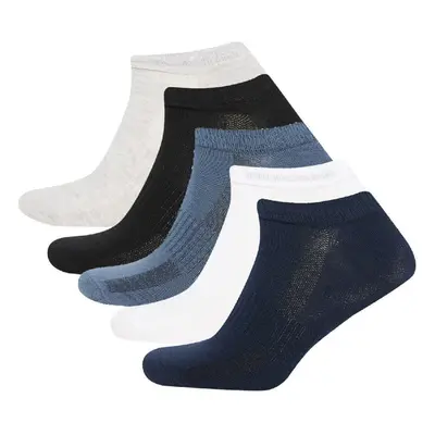 DEFACTO Men's 5-Pack Cotton Ankle Socks