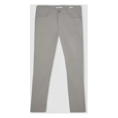 DEFACTO Slim Fit Skinny Leg Chino Canvas Trousers