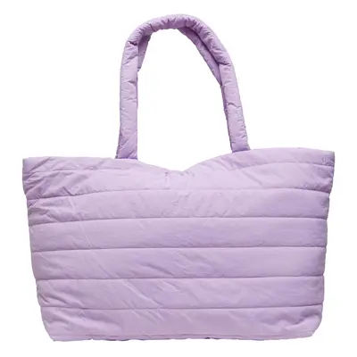 Padded Tote purple handbag