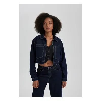 DEFACTO Cropped Jean Jacket